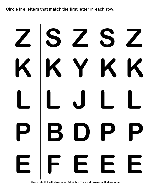 Recognize Letters in Upper Case