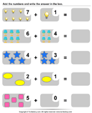 Addition with Objects - addition - Kindergarten