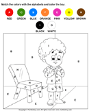 Color by Letter - alphabet - Preschool