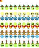 Christmas Find the Missing Number Pattern