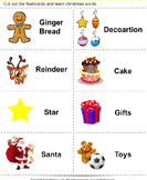 Christmas Flashcards Ginger Bread