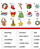 Christmas Vocabulary - christmas - First Grade