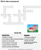 Complete the Crossword House