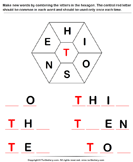 Complete the Word with Letters H I O S N E