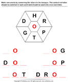 Complete the Word with Letters H R P T G D