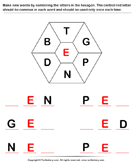 Complete the Word with Letters T G P N D B