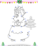  Christmas Connect the Dots by Number - christmas - Kindergarten