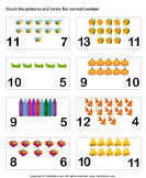 Count Pictures - whole-numbers - Kindergarten