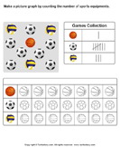 Count Sports Equipment and Make Picture Graph