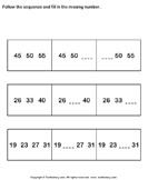 Follow Sequence and Fill Missing Numbers up to Sixty