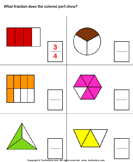 Identify What Fraction of Whole is Colored
