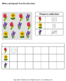 Make Pictograph of Flowers Collection