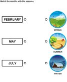 Match Months with Corresponding Seasons