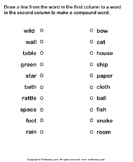 Form Compound Words - compound-words - First Grade