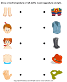 Match the Pictures - the-human-body - Kindergarten