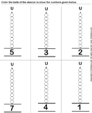 One-digit number on abacus - whole-numbers - Preschool