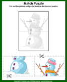Snowman Picture Puzzle