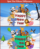 Spot the Differences Animals New Year