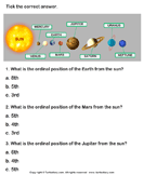 Solar System: Choose the Correct Option - solar-system - Second Grade
