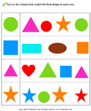 Match the Shape - geometric-shapes - Kindergarten