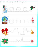 Christmas Tracing Pages - christmas - Preschool