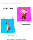 Use of She and He