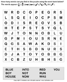 Find the Words in the Puzzle - spelling - First Grade
