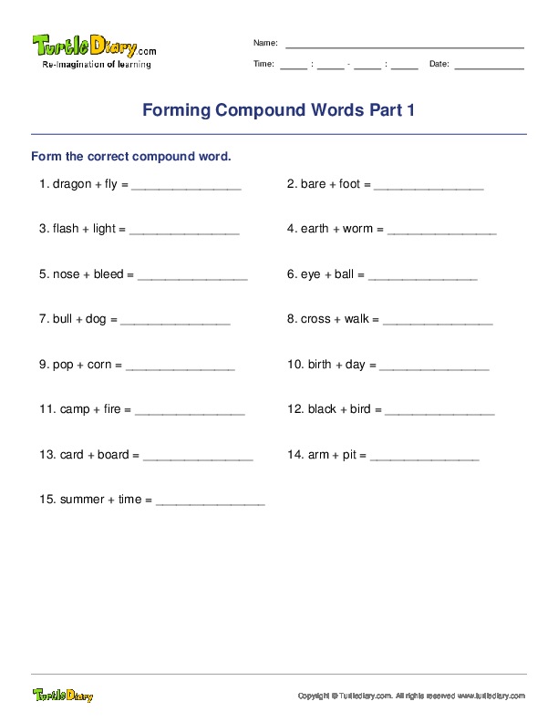 Forming Compound Words Part 1
