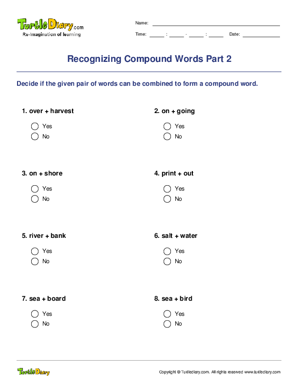 Recognizing Compound Words Part 2