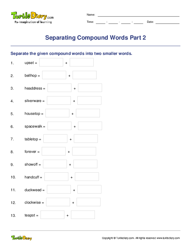 Separating Compound Words Part 2