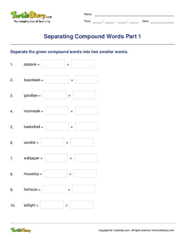 Separating Compound Words Part 1