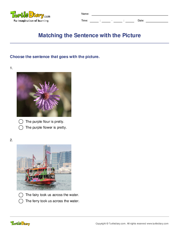 Matching the Sentence with the Picture