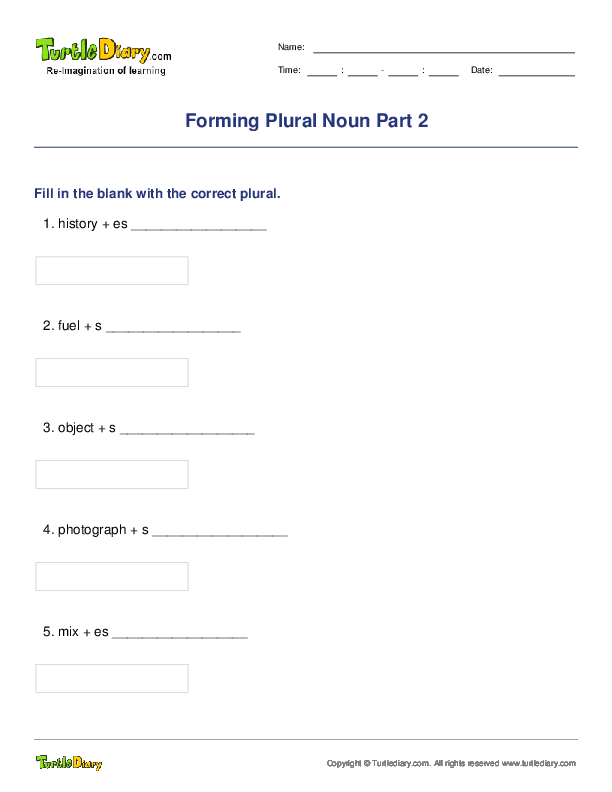 Forming Plural Noun Part 2