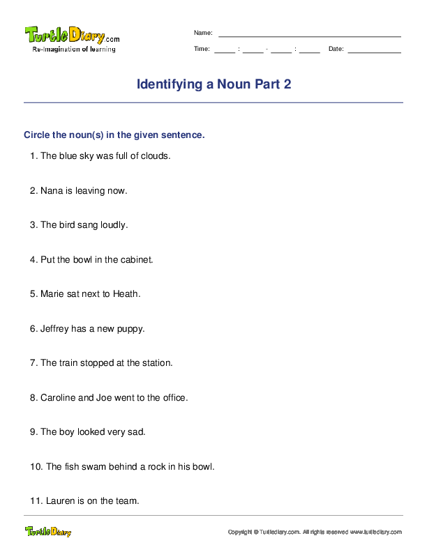 Identifying a Noun Part 2