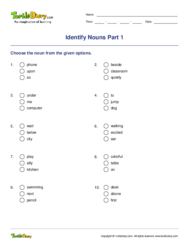Identify Nouns Part 1