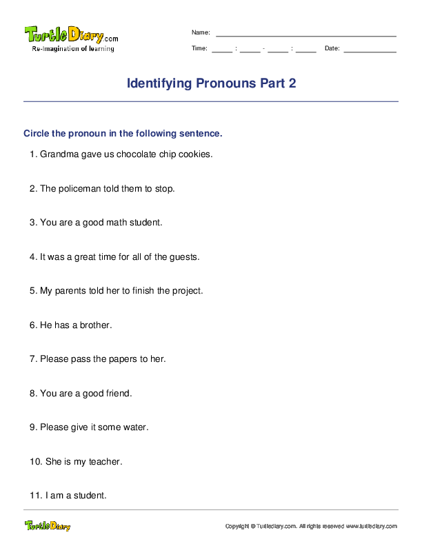 Identifying Pronouns Part 2