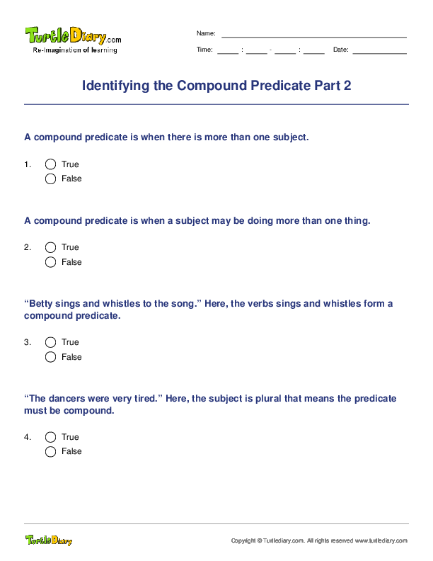 Identifying the Compound Predicate Part 2
