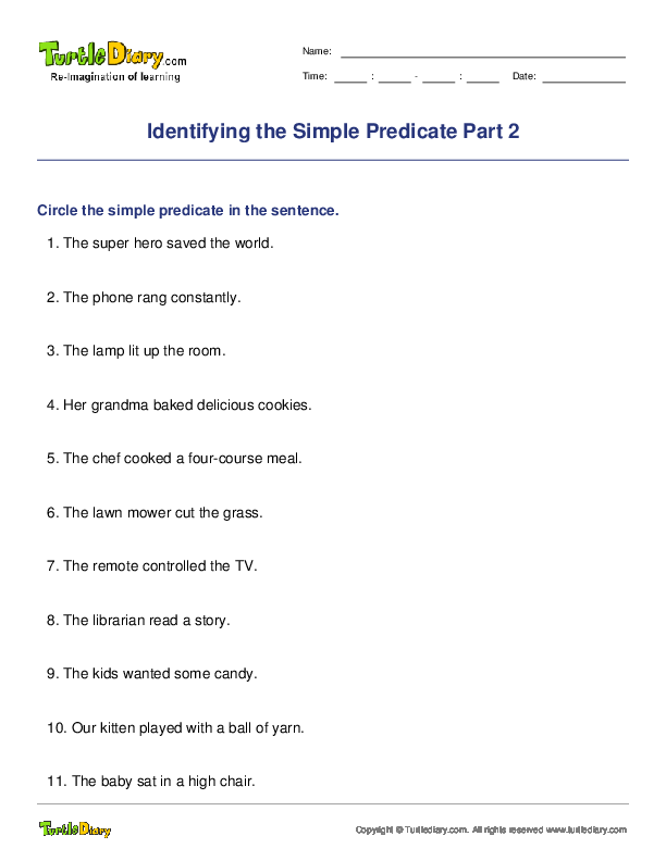 Identifying the Simple Predicate Part 2