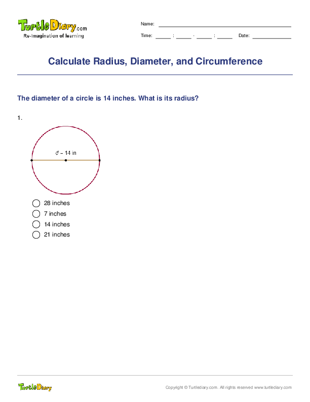 Calculate Radius, Diameter, and Circumference
