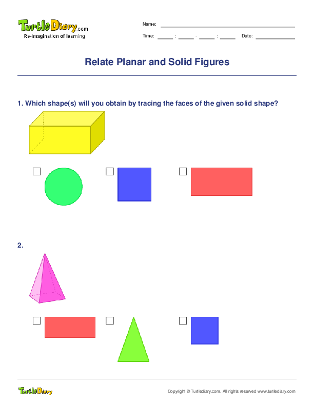 Relate Planar and Solid Figures