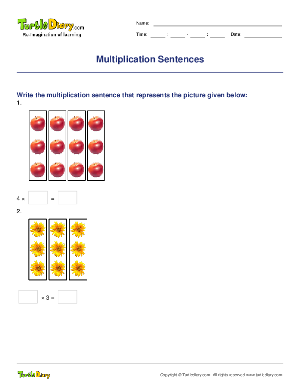 Multiplication Sentences