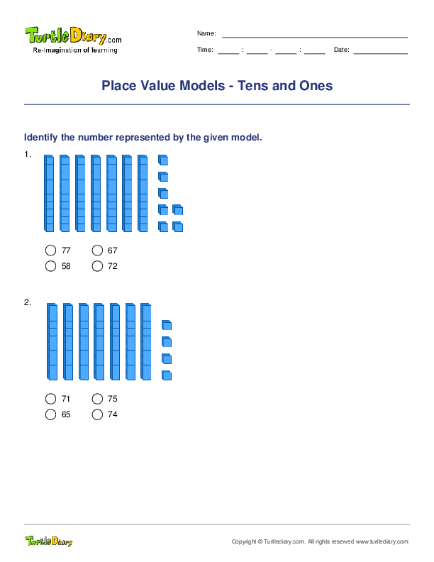Place Value Models - Tens and Ones