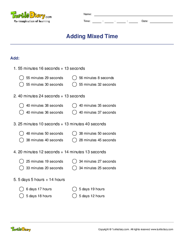 Adding Mixed Time