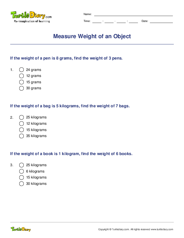 Measure Weight of an Object