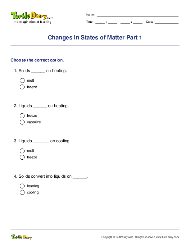 Changes In States of Matter Part 1