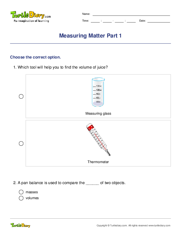 Measuring Matter Part 1