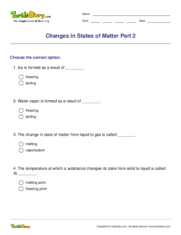 Changes In States of Matter Part 2