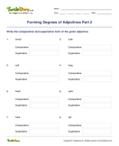 Forming Degrees of Adjectives Part 2 - adjectives - Fourth Grade