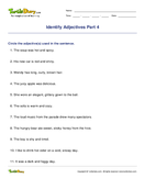 Identify Adjectives Part 4 - adjectives - First Grade