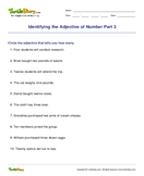 Identifying the Adjective of Number Part 3 - adjectives - Fifth Grade